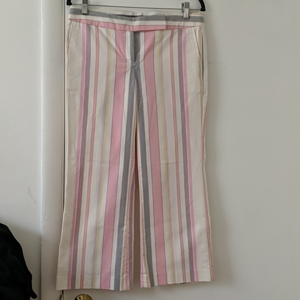 Express Striped Cropped Pants